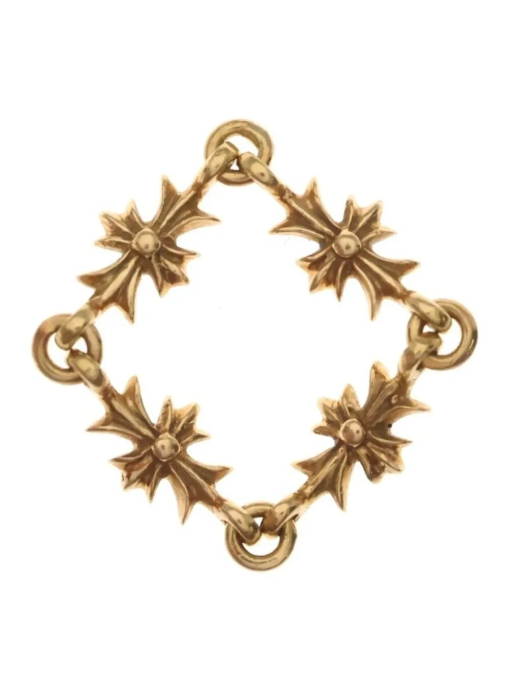 Chrome Hearts 22k Ring Tny CH Pls Tiny Ech Plus Gold